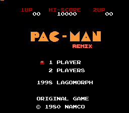 Pac-Man Remix Title Screen